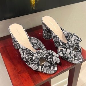 Loeffler Randall snakeskin mule. Never worn.